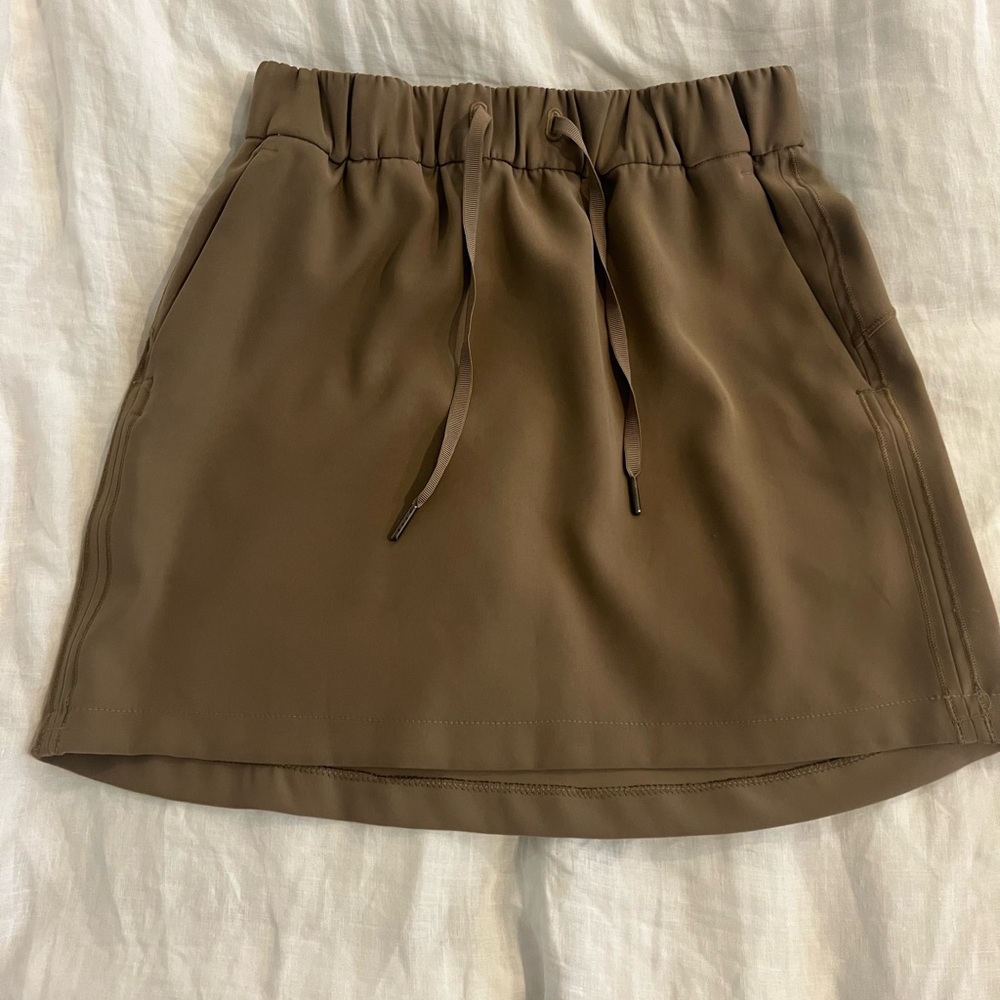 Lululemon On The Fly Skirt Olive Green Size 6